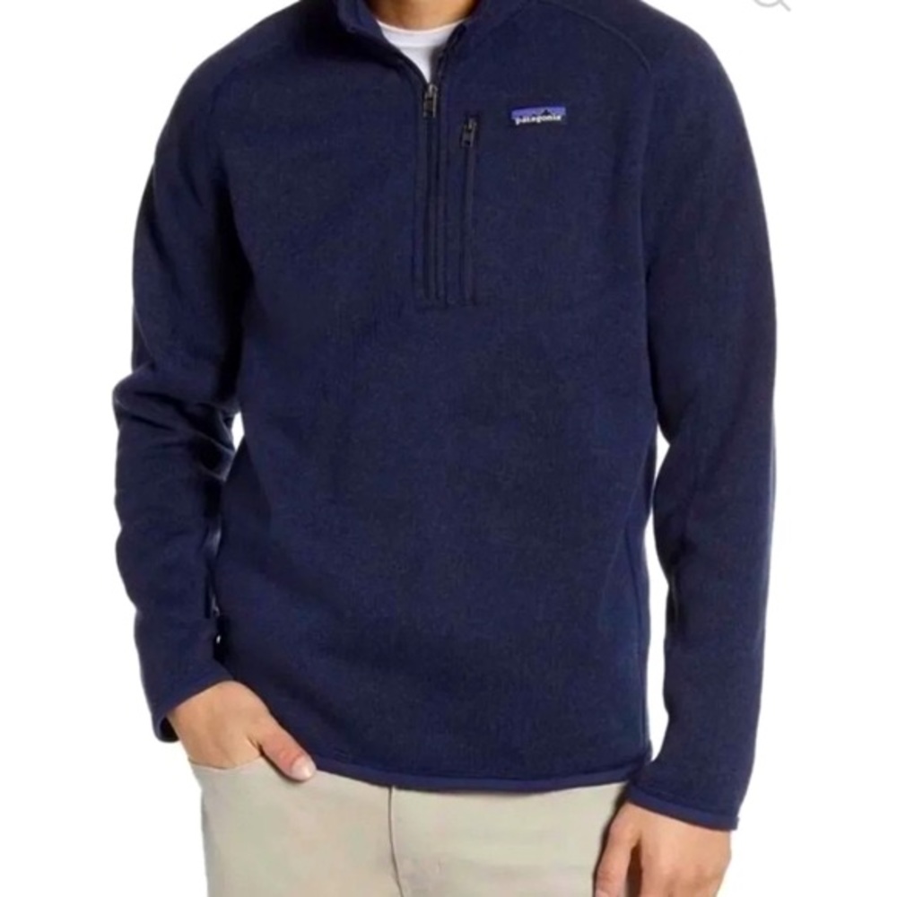 Men’s Blue Better Sweater Pullover Sweatshirt size Large